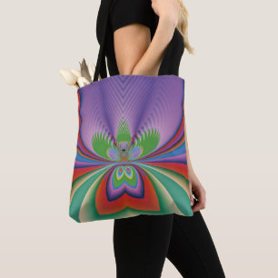 Bolsa Tote Flor Roxa