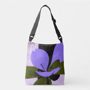 Bolsa Tote Flor Roxa – Floral Abstrato Moderno