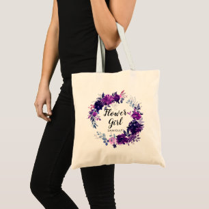 Bolsa Tote Flor Roxo Encantada Monograma
