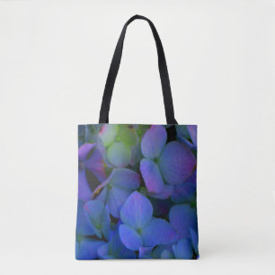 Bolsa Tote Flor roxo, púrpura, empoeirado