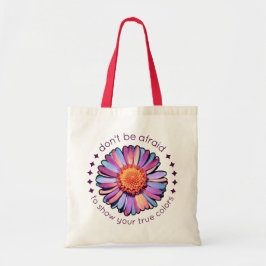 Bolsa Tote Flor Roxo Rosa Rosa Maravilha Azul Margarida Bisse