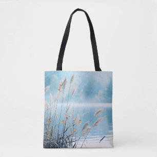 Bolsa Tote Flor selvagem Lago Natural Serene