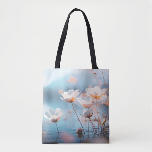 Bolsa Tote Flor selvagem Natureza Serena Tranquil (Frente)