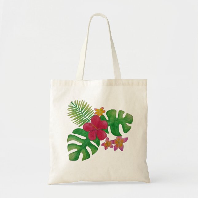 Bolsa Tote Flor tropical (Frente)