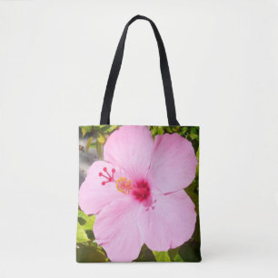 Bolsa Tote Flor Tropical de Hibiscus Rosa