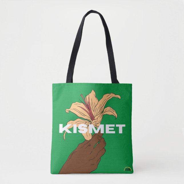 Bolsa Tote Flor Verde Kismet (Frente)