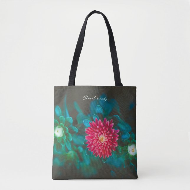 Bolsa Tote Flor vermelha (Frente)