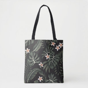 Bolsa Tote Flora Tropical Noite: Vintage Exótica.