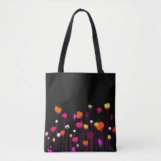 Bolsa Tote Floral Abstrata | Flor Moderna Colorida
