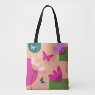 Bolsa Tote Floral Abstrata Macia