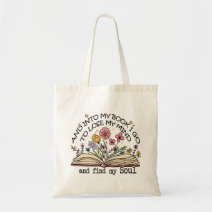 Bolsa Tote Floral Book Lover