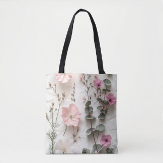 Bolsa Tote Floral Botânica Blush
