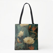Bolsa Tote Floral Botânica Vintage | Boho Nature