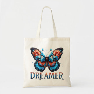 Bolsa Tote Floral Butterfly Dreamer Tote Bag