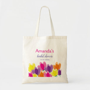 Bolsa Tote Floral Colorido Moderno