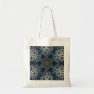 Bolsa Tote Floral de Margarida Azul Antiquado