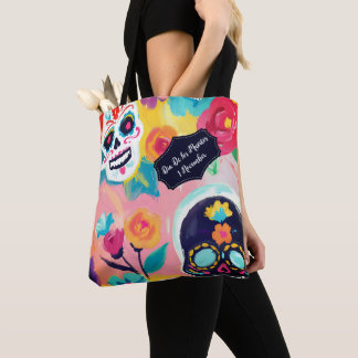 Bolsa Tote Floral Dia De Los Muertos