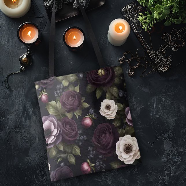 Bolsa Tote Floral Escura (Criador carregado)