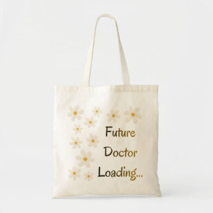 Bolsa Tote Floral Estética Carregando Futuro Médic