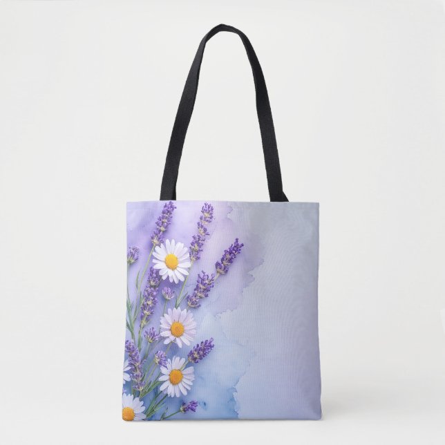 Bolsa Tote Floral Fantasy Lavanda & Daisy Bag (Frente)