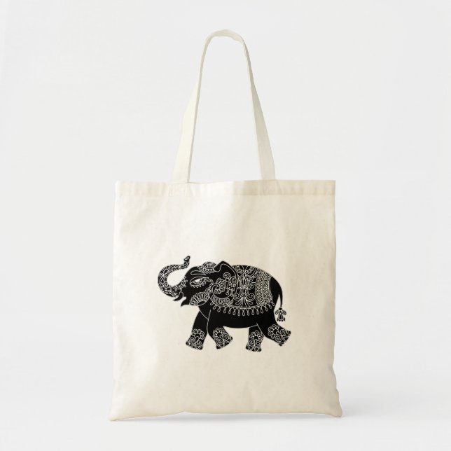Bolsa Tote Floral Mehedi Elephant Tote Bag (Frente)