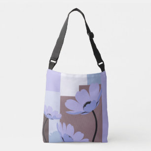 Bolsa Tote Floral Mínima Lilás – Botânica Macia Mo