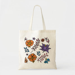 Bolsa Tote Floral Pattern Tote Bag