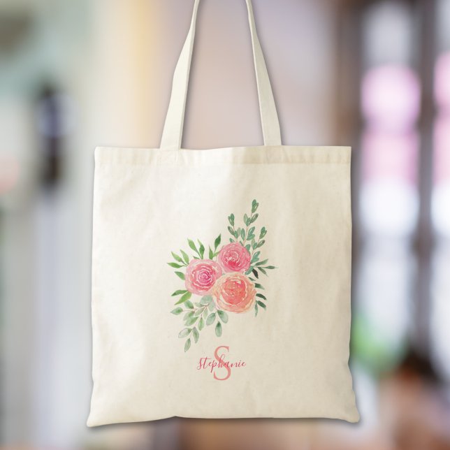 Bolsa Tote Floral Personalizado (Criador carregado)