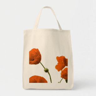 Bolsa Tote Floral Poppy Flower Bridesmaid Wednings Gift Favor