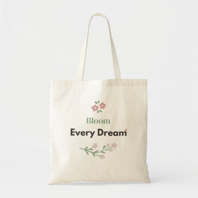 Bolsa Tote Floral Professora Bloom Every Dream  (Frente)