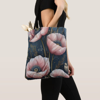 Bolsa Tote Floral Rosa