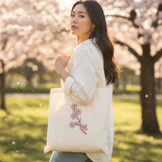 Bolsa Tote Floral Rosa Bonito Ramo Florido Primave