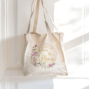 Bolsa Tote Floral Rosa Lua