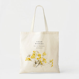 Bolsa Tote Floral Russo Amarelo de flor selvagem Boho