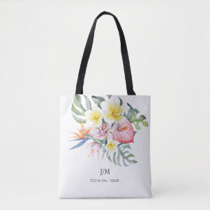 Bolsa Tote Floral Tropical