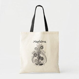 Bolsa Tote Florale Pflanze im Tangle Design - 