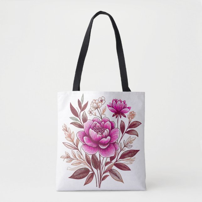 Bolsa Tote flores (Frente)