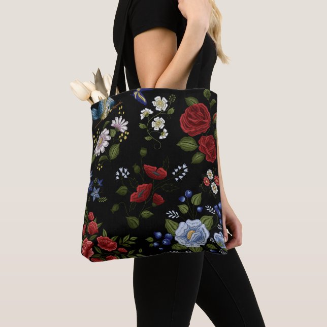 Bolsa Tote Flores (Close Up)