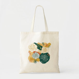 Bolsa Tote Flores Abstratas Coloridas