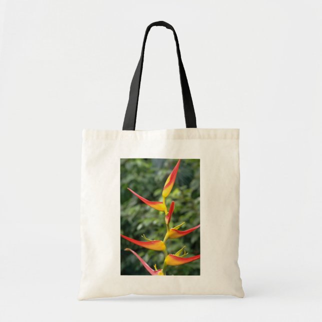Bolsa Tote Flores alaranjadas do latispathia de Haliconia (Frente)