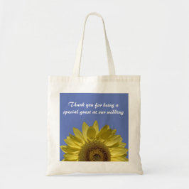 Bolsa Tote Flores amarelas brilhantes obrigado você