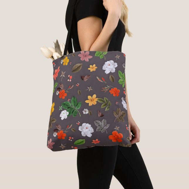 Bolsa Tote Flores Amarelas e Rosas Brancas 26 (Close Up)
