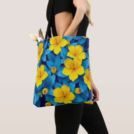 Bolsa Tote Flores Amarelas - Mediterrâneo