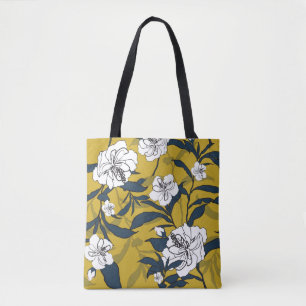 Bolsa Tote Flores Amarelas Sem Fios.