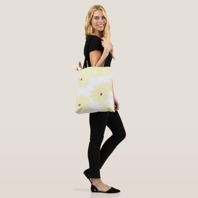 Bolsa Tote Flores Amarelas Tranquilas da Manhã (No(a) Modelo)