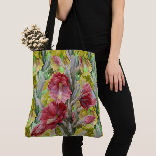 BOLSA TOTE FLORES AMARELOS DE FLOR, FLORES AMARELOS DE TINTA 