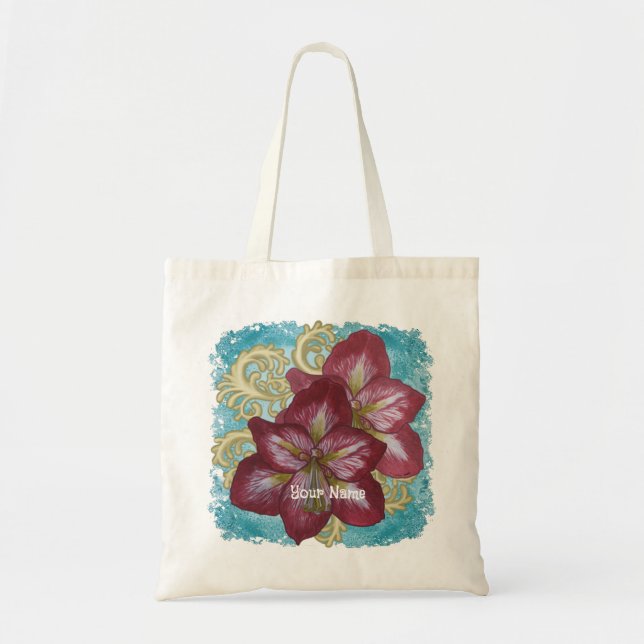Bolsa Tote flores Amaryllis Rondo (Frente)