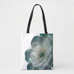 Bolsa Tote Flores Aquáticas com Pétalas Sobrepostas e Sub