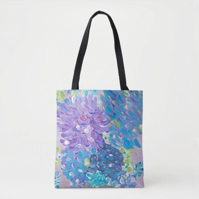 Bolsa Tote Flores Azuis (Frente)