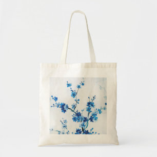 Bolsa Tote Flores Azuis De Aquarela Delicam Bela